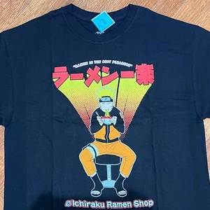 Camisa Naruto Shippuden Hombre Mediana Negra Ichiraku Ramen Shop Anime Ninja Nueva con Etiquetas - Imagen 1 de 7