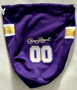 "Bolso Crown Royal Game Day edición especial púrpura dorado blanco Minnesota Vikings 9""" - Imagen 1 de 4