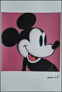 ANDY WARHOL * Mickey Mouse * 57 x 38 cm * signed lithograph * limited # xx/100 - Bild 1 von 13