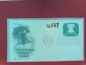 U. S.Stamp FDC-U-567 - Embossed Envelope - Art Craft cachet -comb. shipping - Picture 1 of 1