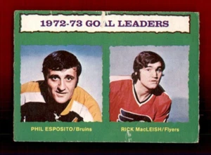 1973-74 O-Pee-Chee #133 Goals Leaders/Phil Esposito/Rick MacLeish VG - Picture 1 of 2