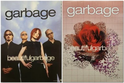 Garbage 2001 Beautiful Garbage 2 sided promotional poster Flawless New Old Stock - Image 1 of 3