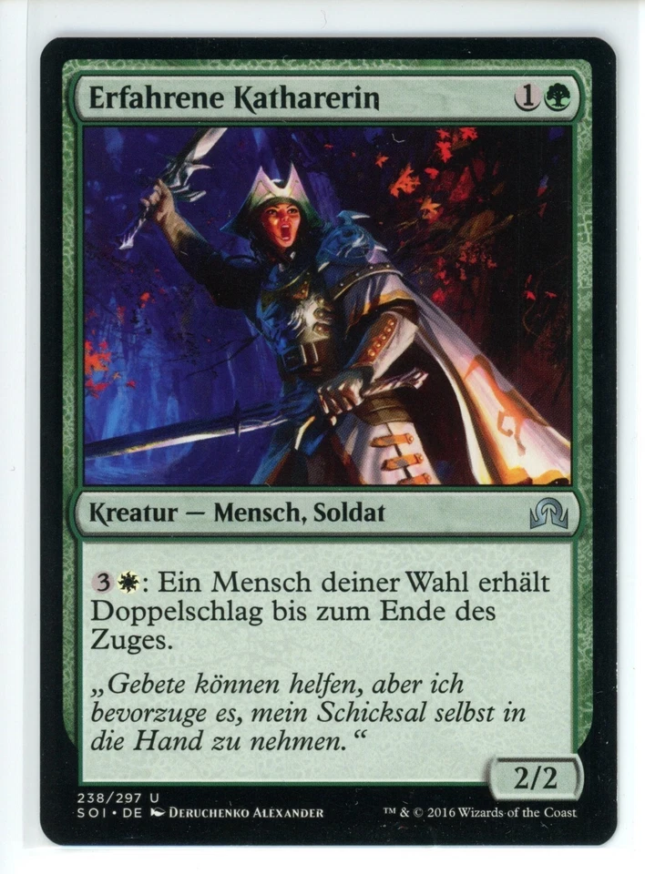 VETERAN CATHAR Shadows Over Innistrad GERMAN #238 SOI(NM)(MTG) - Image 1 of 1