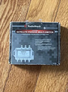 RadioShack Satellite Passive Multi-Switch 3-In/4-Out DirecTV Dual-LNB #16-2571 - Picture 1 of 3