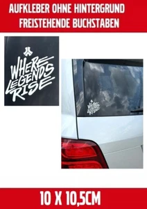 Defqon.1 - Where Legends Rise - 10x10,5cm Aufkleber, Sticker, Decal , Hardbass - Picture 1 of 48