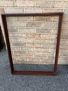 24"x30" Walnut Floating Picture Frame - NEW - Picture 1 of 5