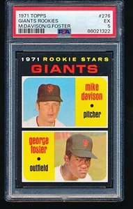 1971 Topps GEORGE FOSTER Rookie #276 PSA 5 - Picture 1 of 2