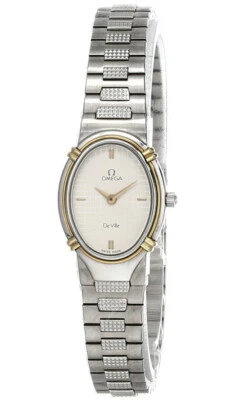 Omega De Ville Vintage Cream Dial Quartz SS Women's Watch 1450 - Image 1 of 3