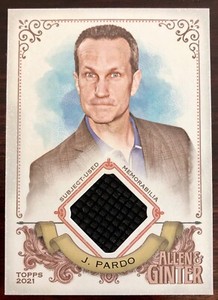 Jimmy Pardo 2021 Topps Allen & Ginter Memorabilia Card AGA-JPA - Mint