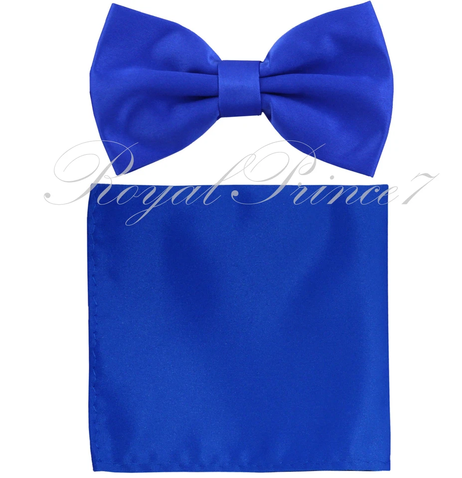 Conjunto de pajarita y pañuelo cuadrado de bolsillo preatado mariposa para hombre boda fiesta graduación Foto 1 de 1