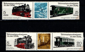 DDR - 1981, Schmalspurbahnen, Postfrisch