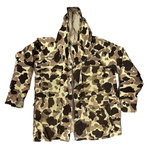 Vintage Cabela’s GoreTex  Camo Hooded Hunting Jacket Men’s Size Large - Picture 1 of 19