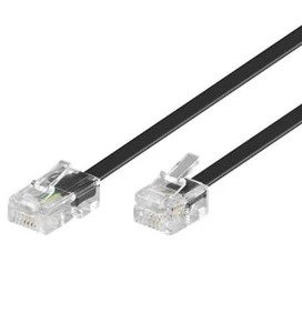 3m Modular Anschlusskabel Telefon DSL 4 polig belegt RJ11 6P4C -> RJ45 8P4C - Bild 1 von 1