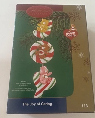 Carlton Cards Heirloom Care Bears “Joy Of Caring” Christmas Ornament NOS - Image 1 of 3