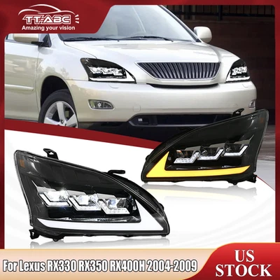 LED Projector Headlight For Lexus RX330 350 400h 2003-2009 Headlamps Animation Foto 1 de 4