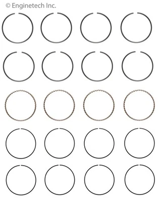 Conjunto de anel de pistão para 85-94 Colt Excel Mirage Precis Scoupe C75514-STD - Imagem 1 de 4