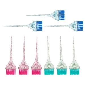  Spazzola Colorante Capelli 9pz: Spazzole Applicatore Tintura Capelli con Manico - Evidenziante - Foto 1 di 18