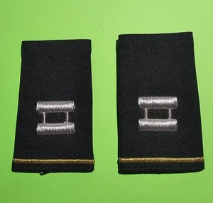 Captain Army Original Schulterklappen: Weibliche kleine Schulterrang Schulterklappen Paar USA - Bild 1 von 6
