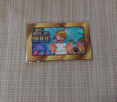 Not for sale Tokyo One Piece Tower Birthday Card Sanji - Image 1 of 2