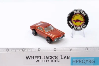 AMX naranja personalizado con botón 1968 1969 Redline Hot Wheels Mattel vintage RL Foto 1 de 4