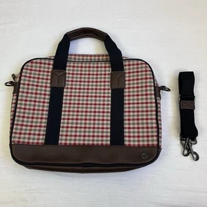 Ben Sherman Leather Trim Large Messenger Shoulder Crossbody Bag Laptop - Picture 1 of 20