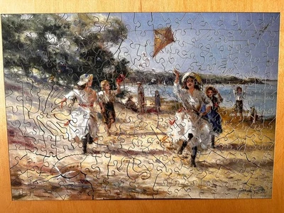 Wentworth wooden  250 piece Jigsaw “ Sophie’s New Kite ” by Judy Talacko - Image 1 of 4