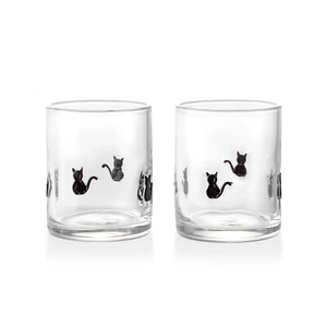 Bicchieri da bere con ciondolo gatto Halloween 12 fl oz, set di 2 - Foto 1 di 11