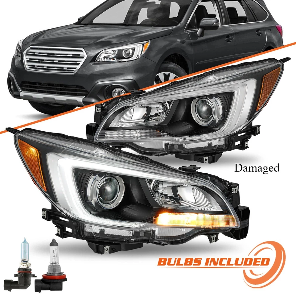 Conjunto de faróis usados para 2015-2017 Subaru Legacy Outback halogênio [estilo OE] - Imagem 1 de 1