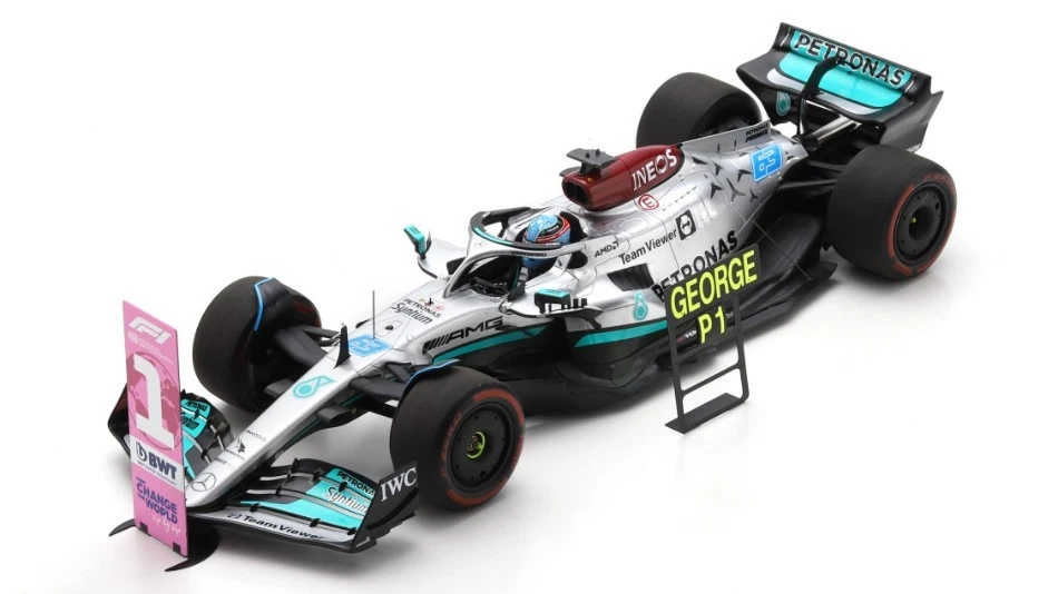 MERCEDES G.RUSSELL 2022 N.63 WINNER BRAZILIAN GP WITH PIT 1:18 - Immagine 1 di 1