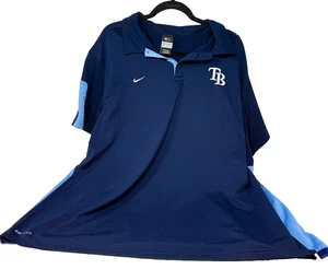 Polo Tampa Bay Rays MLB collezione autentica Nike Dri Fit blu uomo 2XL - Foto 1 di 6