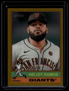 2025 Topps Heritage #32 Heliot Ramos cromo oro refractor #/50 - Imagen 1 de 2
