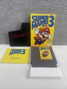 Super Mario Bros 3 CIB (NES, 1990) Nintendo Entertainment System Very Good Cond - Picture 1 of 19