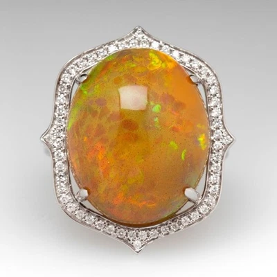 Anello in argento sterling 925 con pietra preziosa naturale brillante e... - Immagine 1 di 4