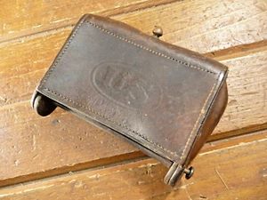 Vintage US Leder Munition Patronentasche Leder Indianerkriege ? - Bild 1 von 9