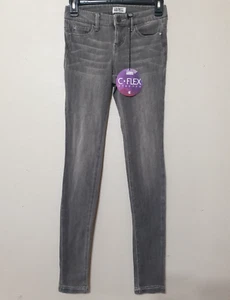 Neu Celebrity Damen Jeans Gr. 1 Skinny dunkelgrau C-Flex Stretch Distress Vintage - Bild 1 von 10