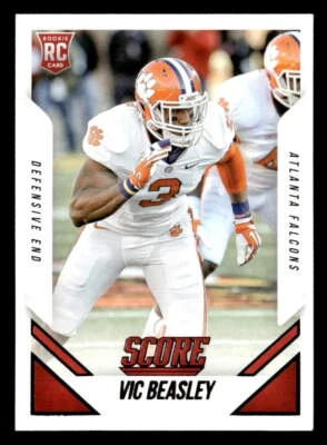 Vic Beasley 2015 Score Rookie Card #344 Clemson Tigers - Image 1 of 2