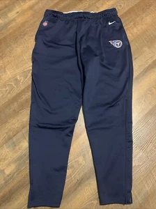 Nike On Field Dri-Fit Tennessee Titans NFL Team Issued Fleece Lined Joggers Mens - Picture 1 of 17