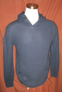 Banana Republic Mens Long-Sleeve Hoodie Shirt Sweater,  Blue, Cotton, Size M EUC - Picture 1 of 5