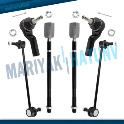 Barra estabilizadora delantera izquierda 6 piezas barras de amarre interiores exteriores para Lincoln Continental 1995-2002 Foto 1 de 4