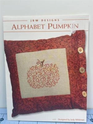 JBW DESIGNS Counted Cross Stitch Leaflet - ALPHABET PUMPKIN - #201 Judy Whitman - Image 1 of 2