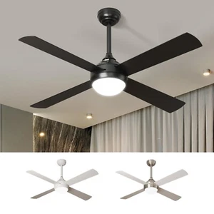 Vevare 52'' Ceiling Fan AC Motor with Light Remote Control 4 Blades Fans - Picture 1 of 40