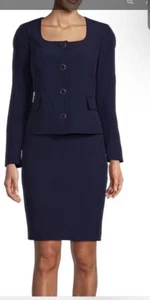 NIPON BOTIQUE SUIT/SKIRT LENGTH 23"/LINED/RETAIL$320/SIZE 18/NAVY - Picture 1 of 3