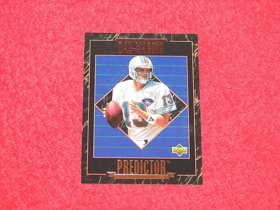 DAN MARINO DOLPHINS HOF 1995 UPPER DECK PREDICTOR LEAGUE LEADERS #RP1 (F-2813) - Image 1 of 1