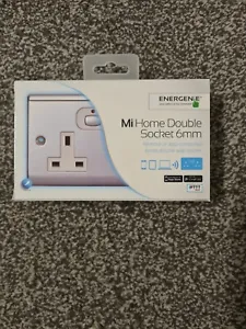 Energenie MiHome Smart Double Wall Socket Polished Chrome works with alexa - Picture 1 of 6