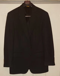 LORD & TAYLOR 5TH AVE COLLECTION MEN'S BLACK CASHMERE  2-BUTTON JACKET SIZE 42 R - Picture 1 of 12