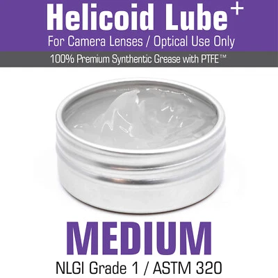 POLAR BEAR CAMERA Grasso Helicoid - MEDIO - 5 ml/15 ml per manutenzione obiettivo fotocamera MADE IN UK