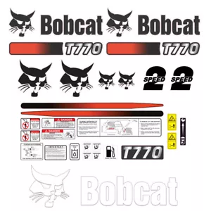Bobcat T770 v1 Skid Steer Set Vinyl Decal Sticker 3M - FREE SHIPPING - Picture 1 of 1