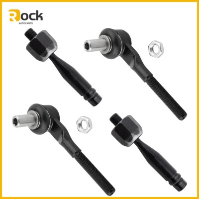 4X Kit de suspensión de eslabones de extremo de barra de amarre interior y exterior delantero para Audi A6 Quattro S6 Foto 1 de 4