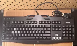 Logitech G105 Model Y-U0013 Wired Gaming Keyboard Black/Red USB Blue LED - READ - Picture 1 of 6