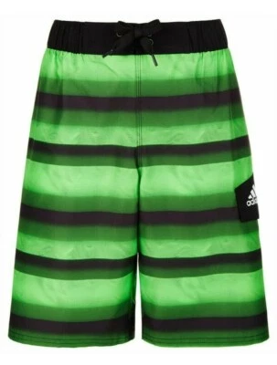 adidas Boys Tech Stripe Volley Swimsuit - MEDIUM (10/12) - NWT - MSRP$38.00 - Image 1 of 2